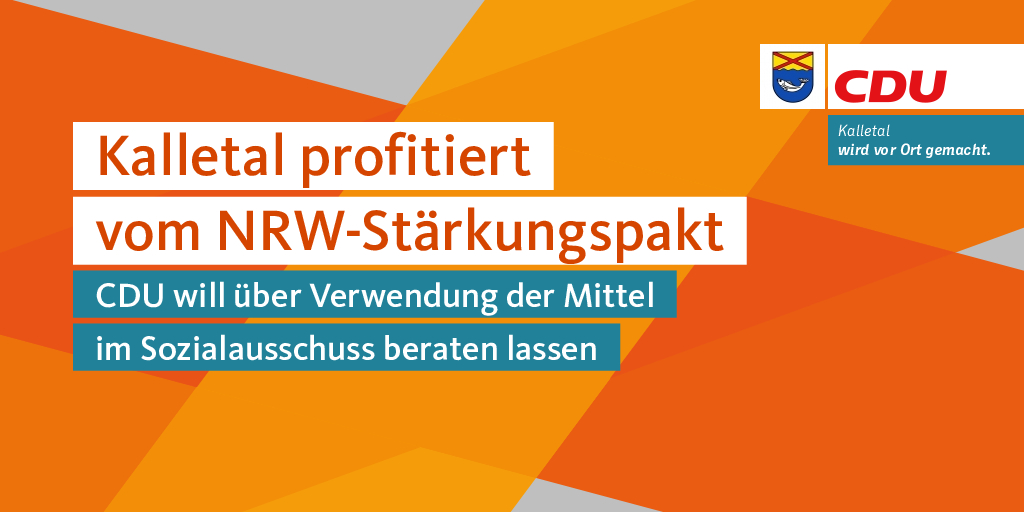 Kalletal profitiert vom NRW-Stärkungspakt Kalletal profitiert vom NRW-Stärkungspakt